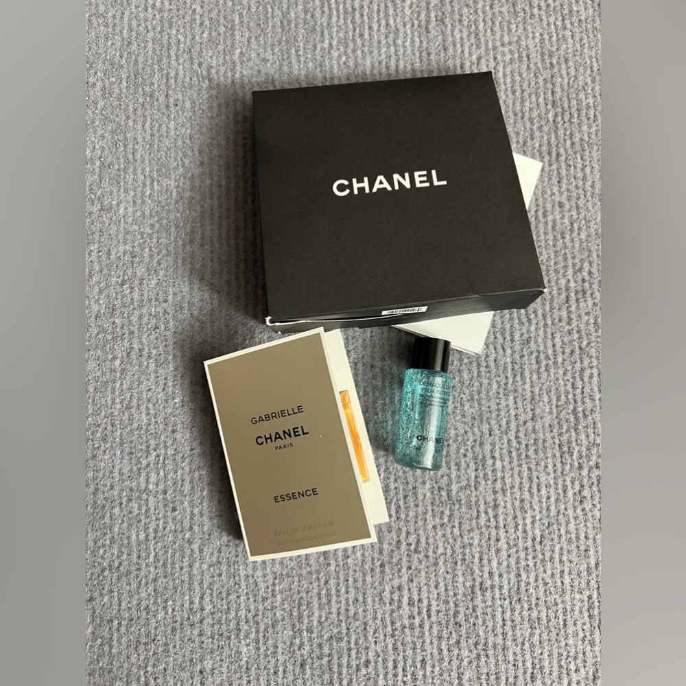 Chanel Mini Travel size Gabrielle Essence and Eye makeup Remover